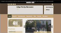 Desktop Screenshot of college-prive-marronniers-condrieu.fr