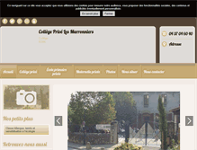 Tablet Screenshot of college-prive-marronniers-condrieu.fr